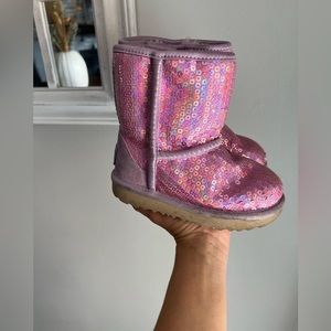 UGGs stellar sequin pink/purple boots
